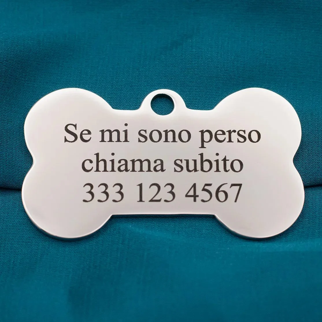 Medaglietta per cane in Acciaio Inox