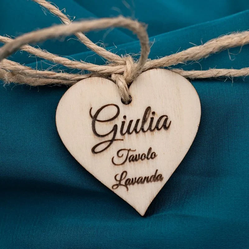 Segnaposto in Legno Personalizzato